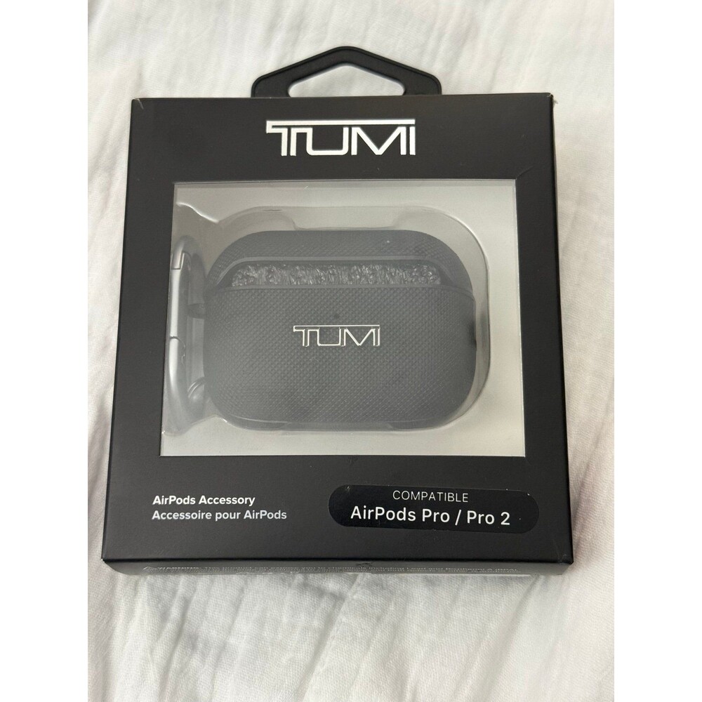 TUMI AirPods Pro Case Black| Compatible Pro & Pro 2 | New in Box